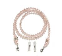 VIXDA 2 pièces Cordon de Lunettes en Perles d'imitation, antidérapant, Anti-détachement, Boucle de Sangle de Lunettes, chaîne de Lunettes, Sangle de Lunettes de Mode