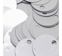 VIXDA 30mm Grand Trou Paillettes Argent Paillettes PVC Sequin Tissu pour Sacs vêtements Maison Couture Bricolage Artisanat Accessoires 10 g/Sac