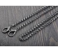 VIXDA 40-160 cm Or/Argent/Noir/Bronze 5mm métal Remplacement Sac à Main chaîne épaule bandoulière Sac Sangle pour Petite poignée de Sac à Main