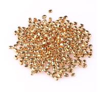 VIXDA 500 pcs/lot 2.5x3.5mm Or Argent Couleur CCB entretoise Perles à facettes Cylindre Forme Perles Bijoux à bricoler soi-même Faisant des résultats Perles de Charme