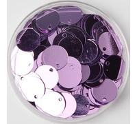 VIXDA 8mm 10mm 12mm 15mm 20mm 25mm 30mm 40mm Paillettes Rondes Plates en PVC Paillettes à Coudre Accessoires d'artisanat de Mariage avec 1 Trou latéral