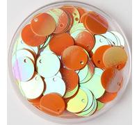 VIXDA 8mm 10mm 12mm 15mm 20mm 25mm 30mm 40mm Paillettes Rondes Plates en PVC Paillettes à Coudre Accessoires d'artisanat de Mariage avec 1 Trou latéral