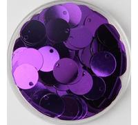 VIXDA 8mm 10mm 12mm 15mm 20mm 25mm 30mm 40mm Paillettes Rondes Plates en PVC Paillettes à Coudre Accessoires d'artisanat de Mariage avec 1 Trou latéral