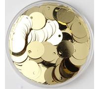 VIXDA 8mm 10mm 12mm 15mm 20mm 25mm 30mm 40mm Paillettes Rondes Plates en PVC Paillettes à Coudre Accessoires d'artisanat de Mariage avec 1 Trou latéral