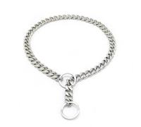 VIXDA Chaîne de Chien en Acier Inoxydable Collier de Chien de Compagnie en métal Colliers de Glissement en Argent pour Grands Chiens Bouledogue 35-65 cm circonférence du Cou