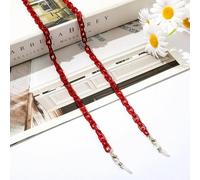 VIXDA Chaîne de Lunettes en Acrylique Ambre de Style bohème pour Femmes, Grande chaîne en résine léopard pour Lunettes de Soleil, Sangles de Maintien, Cordons, Accessoires