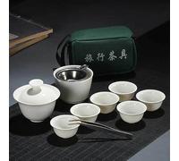 Chinois Voyage Kung Fu Service À Thé en Céramique Blanche Portable Tasse À Thé en Porcelaine Service Gaiwan Tasse De Cérémonie Théière Vaisselle À Thé Exquis