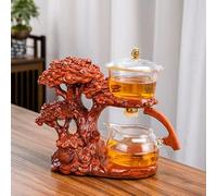 VIXDA Creative GlassTea Set Théière Automatique Infuseur À Thé Magnétique Déviation d'eau Résistant À La Chaleur Kungfu Thé Boire du Thé Faire