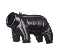 VIXDA Hiver Chien Doudoune imperméable Chien vêtements pour Petits Chiens Collier intégré Chiot Combinaison réfléchissante Manteau pour Animaux de Compagnie Bouledogue français