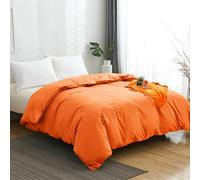 VIXDA Housse de Couette en Coton Monochrome, Housse de Couette Unie, Housse de Couette pour lit Simple, Double ou King Size