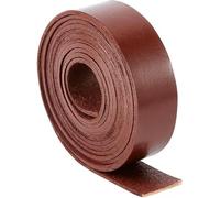 VIXDA Lanières de Cuir de Buffle Pleine Fleur de 25 mm x 2 m, véritable Cuir de Vachette, Cordon Plat de 2 mm d'épaisseur, kit de tressage