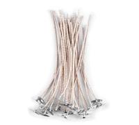 VIXDA Lot de 50 mèches de Bougie en Coton pour aromathérapie, mèche de Bougie sans fumée, Cire de Tasse, Bricolage, Fabrication de Bougies, Fournitures de fête, 6-20 cm