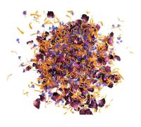 VIXDA Pétales de Fleurs Naturelles mélangées, 10 g, biodégradables, pour Nail Art, décoration de Bougies, Savon, Bombe de Bain, Pot-pourri