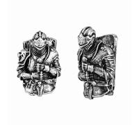 VIXDA Porte-clés Retro Knight pour Homme et Femme, Style Marine, Cordon tressé, Corde de Survie, Anneau pour clés de Voiture, Pendentif Couteau
