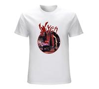 Vixen Band Tour T-Shirt for Men, Tee Casual Custom Short Sleeve Cotton White M
