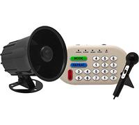 Vixen Horns Klaxon musical de voiture avec 46 sons (sirène, alarme, mélodies amusantes, animal) klaxon électronique avec système de sonorisation pour camion 12 V VXS6200