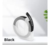 Vixic- d'étiquettes en plastique pour imprimante Dymo,étiqueteuse,bandes de gaufrage 3D,compatible avec Dymo 12965,étiqueteuse Omega S,9mm,1PC - Type Black-9mm