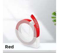 Vixic- d'étiquettes en plastique pour imprimante Dymo,étiqueteuse,bandes de gaufrage 3D,compatible avec Dymo 12965,étiqueteuse Omega S,9mm,1PC - Type Red-9mm