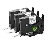 Vixic TZe-231 Lot de 3 rubans compatibles avec Brother P-touch 12 mm Blanc TZ Tape 12 mm 0,47 TZe231 AZe231 P touch pour étiqueteuse Brother Ptouch H105 1010 H107 1000 1005 1280 D400 1250