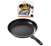 VixorLuilith Poêle à crêpes à fond plat, poignée portable, revêtement antiadhésif, poêle résistante à la chaleur avec poignée, convient pour cuisinière à gaz à induction (20 cm)