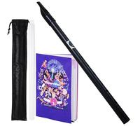 Vixx Noxx Tin Whistle Set Key of C irlandais traditionnel Penny Whistle Low C Whistle avec pochette à sifflet étui et feuille de musique pour débutants(Black)