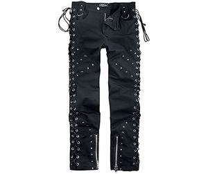 Vixxsin Hudson Pants Homme Pantalon en Toile Noir 58% Coton, 39% Polyester, 3% Élasthanne Regular