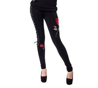 Vixxsin Legging Rose Femme Legging Noir M 95% Coton, 5% Élasthanne Skinny