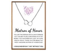 VIY Personal Card Collier Matron d'honneur de la part de la mariée, collier Matron d'honneur