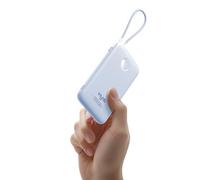 VIYISI Batterie Externe 10000 mAh Ultra Mince, QC 22,5W Power Bank Charge Rapide avec Câble USB C Intégré PD 20W Compatible avec iPhone 16 15 Samsung S24 S23 S22 - Bleu