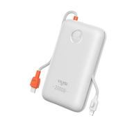 VIYISI Batterie Externe 30W Ultra Rapide Charge 20000 mAh,Power Bank USB C avec Câble Intégrés,Batterie Portable Compacte Compatible avec iPhone 15 14 13 12 11 Samsung S24 S23 S22 Fold 5(Blanc)