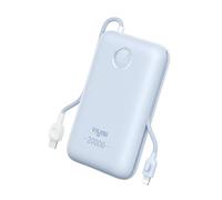 VIYISI Batterie Externe 30W Ultra Rapide Charge 20000 mAh,Power Bank USB C avec Câble Intégrés,Batterie Portable Compacte Compatible avec iPhone 15 14 13 12 11 Samsung S24 S23 S22 Fold 5(Bleu)