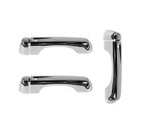 VIYOLI Autocollants pour Poignée Porte Latérale Extérieure Accessoires Voiture pour Jeep pour Wrangler JL 2018 - 2023, Couverture Décoration Hayon Accessoires de Voiture (Color : Chrome, Taille : 1