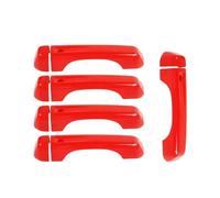 VIYOLI Autocollants pour Poignée Porte Latérale Extérieure Accessoires Voiture pour Jeep pour Wrangler JL 2018 - 2023, Couverture Décoration Hayon Accessoires de Voiture (Color : Rouge, Taille : 2)