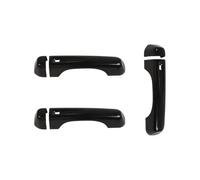 VIYOLI Autocollants pour Poignée Porte Latérale Extérieure Accessoires Voiture pour Jeep pour Wrangler JL 2018 - 2023, Couverture Décoration Hayon Accessoires de Voiture (Color : Noir, Taille : 1)
