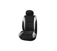 VIYOLI Housses Siège Avant Housses De Siège Avant Et Arrière, Couvre-siège Voiture Protection Intérieure Décorative pour Peugeot 206 207 2008 407 307 308(Color:Front 2 Pcs-Grey)