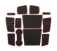 VIYOLI Tapis Tasse Antidérapant Fente Porte Voiture Dessous Verre Antidérapant pour Rainure Porte pour R&enault pour Captur 2019 2020 Tapis Antidérapants (Color : Rouge)