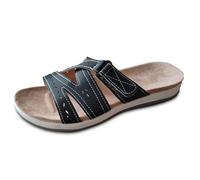 VIYUANH Sandales à enfiler décontractées et confortables pour femme - Tapis de yoga - Légères - Sandales d'été à bout ouvert - Coupe large - Confortables - Pour la marche, la plage Confort