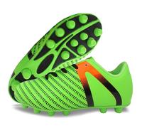Vizari Impact JR FG Chaussures de football à crampons pour enfants garçons et filles, Vert/orange, 36 EU