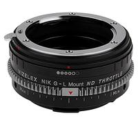 Vizelex ND Adaptateur d'objectif d'accélérateur - Compatible avec objectif Nikon F Mount D/SLR pour sélectionner les appareils photo sans miroir Alliance avec filtre ND variable intégré (2 à 8 arrêts)