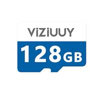 VIZIUUY Carte mémoire Micro SD 128 Go pour caméras de sécurité, lecture 90 Mo/sec, écriture 25 Mo/sec, carte mémoire pour caméras de sécurité solaires intérieures et extérieures, caméra d'action