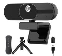 VIZOLINK V21 4K Webcam avec Haut Microphone et Haut - parleurs, Réduction du Bruit, Autofocus, Télécommand, 112° View, Correction de la Lumière, pour Youtube/Tiktok/Switch 2/Mac OS/Windows/Linux