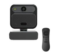 VIZOLINK W12S Webcam 4K 30FPS UHD, Télécommande, Mise au Point Automatique/Fixe, Deux Micro, 4X Zoom, Grand Angle 85 °, Correction Lumière, Plug & Play, pour Linux, Windows 11, MacOS, Youtube, TikTok