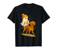 Vizsla Halloween Ghost Walking Vizsla Dog T-Shirt