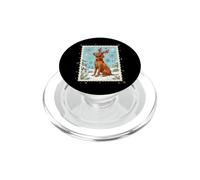 Vizsla Vixen Bois de Renne Rétro Vacances d'hiver PopSockets PopGrip pour MagSafe