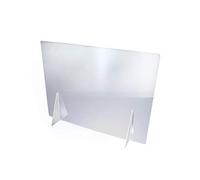 Viztex Écran de protection anti-éternuement, séparation de bouclier de protection en acrylique durable de 5 mm d'épaisseur, grand bouclier de séparation à couverture complète - 74,5 x 90 cm