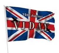 VJ Day Drapeau commémoratif 80 ans de victoire au Japon 15 août 1945-2025 Décorations pour 80e anniversaire 1945-2025