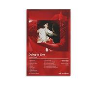 VJE GDEUEU Kodak Black - Impression sur toile « Dying To Live 2 » - Décoration murale pour salon, chambre à coucher - Style sans cadre - 30 x 45 cm