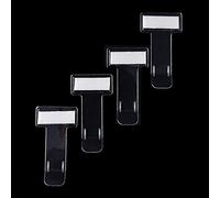 VJK Plastique Ticket de Parking Clip,5 Pcs Support Transparent pour Voiture Support de Ticket de Boiture Clip Plastique Car Ticket Dossier Fenêtre pour Le Support Fixation Titulaire Pass