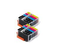 VJSLWPIB Bloom PGI 850 CLI 851 CARTRIDE D'ENK Compatible avec MG7180 MG7580 IP7280 IP8780 MX728 MX928 IX6780 IX6880(5color 2set)