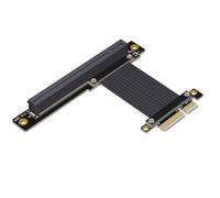 Vjsujehgy Câble D'Extension de Carte Graphique PCI Express PCI-E 4.0 X4 vers X16 Riser Gen4 64G/ pour RTX3090 RX6800xt, 10 cm